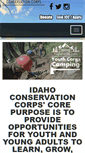 Mobile Screenshot of idaho-conservationcorps.org
