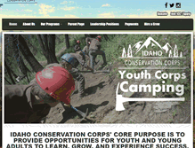 Tablet Screenshot of idaho-conservationcorps.org